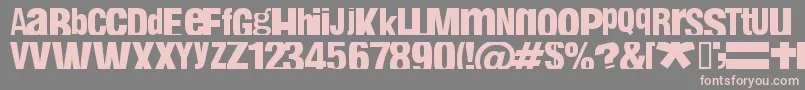 Fabin Font – Pink Fonts on Gray Background