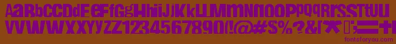 Fabin Font – Purple Fonts on Brown Background