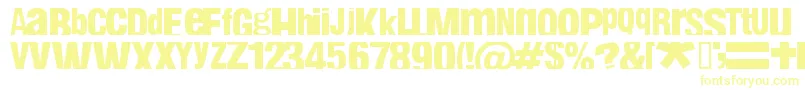 Fabin Font – Yellow Fonts on White Background