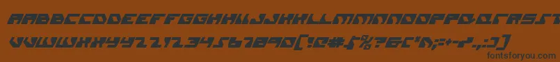 Daedalusci Font – Black Fonts on Brown Background