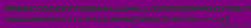 Czcionka Daedalusci – czarne czcionki na fioletowym tle
