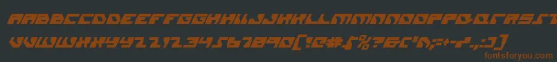 Daedalusci Font – Brown Fonts on Black Background