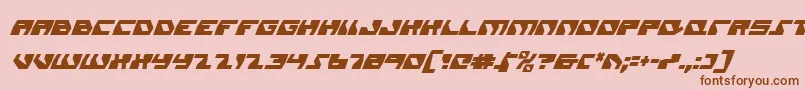 Daedalusci Font – Brown Fonts on Pink Background
