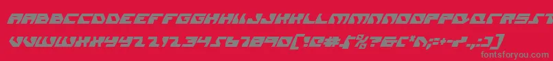 Daedalusci-Schriftart – Graue Schriften auf rotem Hintergrund