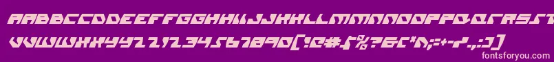 Daedalusci Font – Pink Fonts on Purple Background