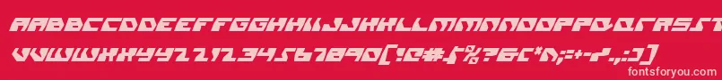 Daedalusci Font – Pink Fonts on Red Background