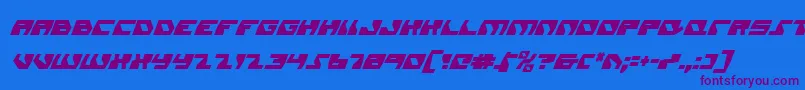 Daedalusci Font – Purple Fonts on Blue Background