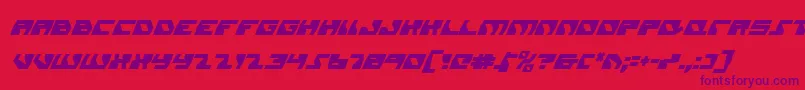 Daedalusci Font – Purple Fonts on Red Background