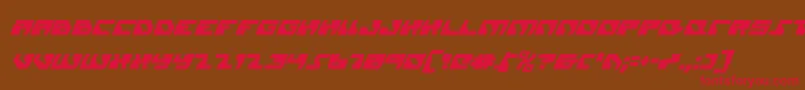 Daedalusci Font – Red Fonts on Brown Background