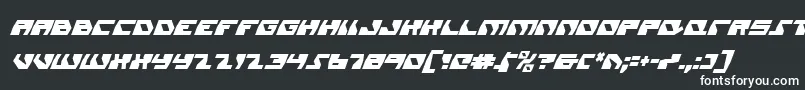フォントDaedalusci – 黒い背景に白い文字