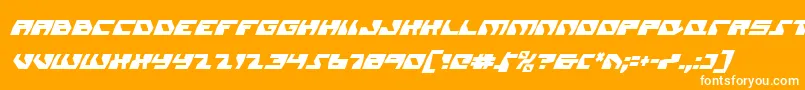 Daedalusci Font – White Fonts on Orange Background