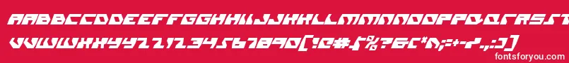 Daedalusci Font – White Fonts on Red Background