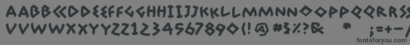 AdonisBold Font – Black Fonts on Gray Background