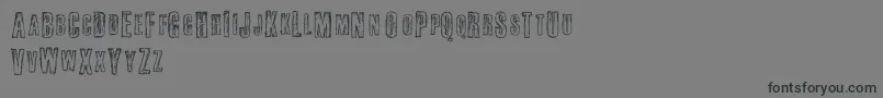 フォントFail – 黒い文字の灰色の背景