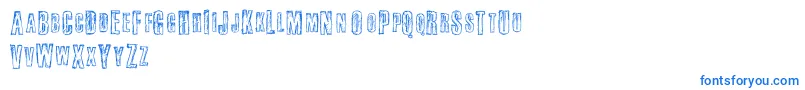 Fail-fontti – siniset fontit valkoisella taustalla