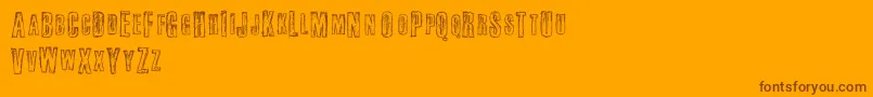 Fail Font – Brown Fonts on Orange Background