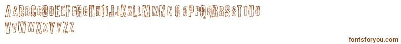 Шрифт Fail – коричневые шрифты на белом фоне