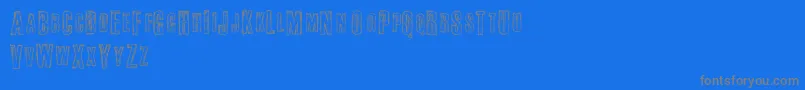フォントFail – 青い背景に灰色の文字