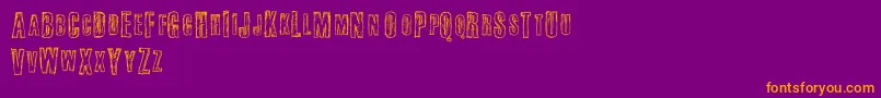 Шрифт Fail – оранжевые шрифты на фиолетовом фоне