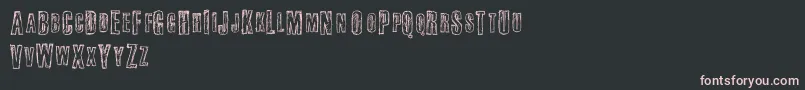 フォントFail – 黒い背景にピンクのフォント