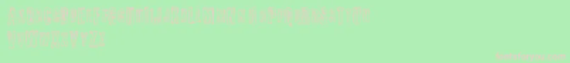 フォントFail – 緑の背景にピンクのフォント