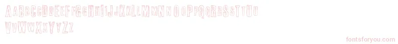 Шрифт Fail – розовые шрифты на белом фоне