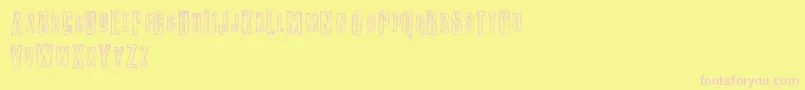 フォントFail – ピンクのフォント、黄色の背景