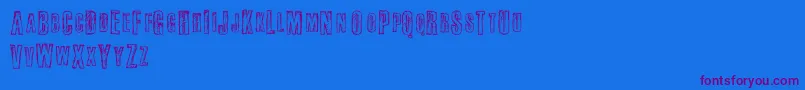 Fail Font – Purple Fonts on Blue Background
