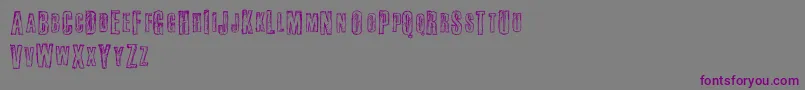 Шрифт Fail – фиолетовые шрифты на сером фоне
