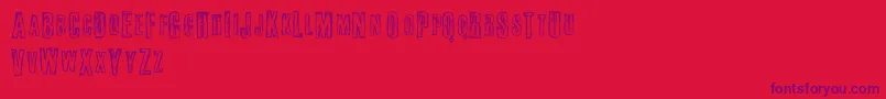 Fail-Schriftart – Violette Schriften auf rotem Hintergrund