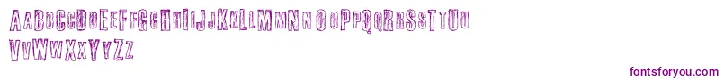 Fail-fontti – violetit fontit valkoisella taustalla