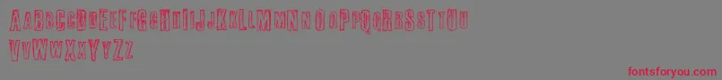 Fail Font – Red Fonts on Gray Background