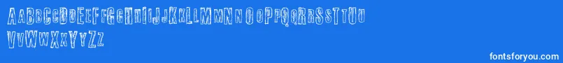 フォントFail – 青い背景に白い文字