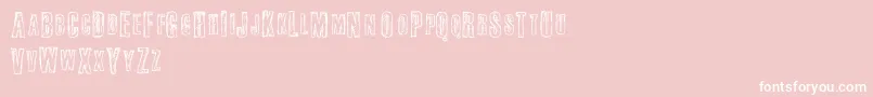 Шрифт Fail – белые шрифты на розовом фоне