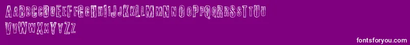Шрифт Fail – белые шрифты на фиолетовом фоне