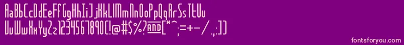 FrankfurtMesse Font – Pink Fonts on Purple Background