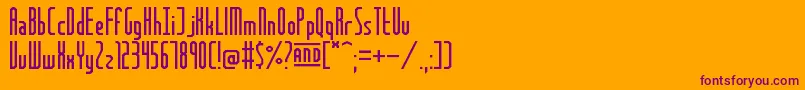 More about FrankfurtMesse Font FrankfurtMesse Font – Purple Fonts on Orange Background