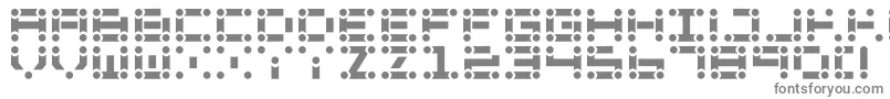 Lchain Font – Gray Fonts on White Background
