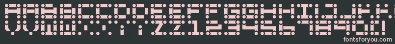 Lchain Font – Pink Fonts on Black Background