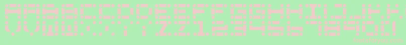 Lchain Font – Pink Fonts on Green Background