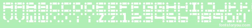 Lchain Font – White Fonts on Green Background