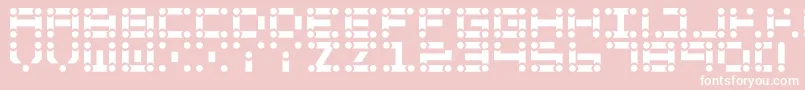 Lchain Font – White Fonts on Pink Background