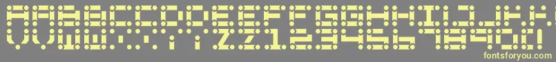 Lchain Font – Yellow Fonts on Gray Background