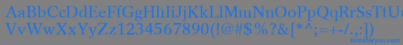 RotationLtRoman Font – Blue Fonts on Gray Background