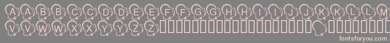 LmsTurkeyDay Font – Pink Fonts on Gray Background