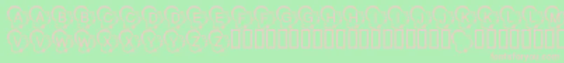 LmsTurkeyDay Font – Pink Fonts on Green Background