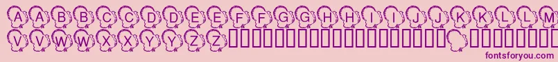 LmsTurkeyDay Font – Purple Fonts on Pink Background