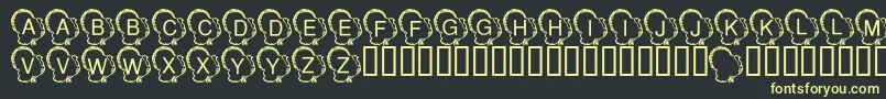 LmsTurkeyDay Font – Yellow Fonts on Black Background