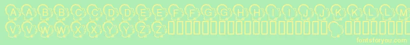 LmsTurkeyDay Font – Yellow Fonts on Green Background