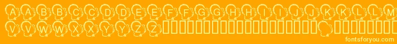 LmsTurkeyDay Font – Yellow Fonts on Orange Background